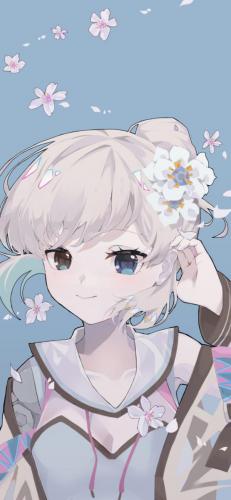原創少女與花卉 - 油桐花